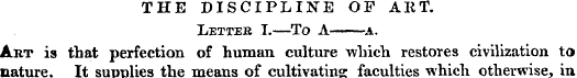 THE DISCIPLINE OF AKT Letteb I.—To A a. ...