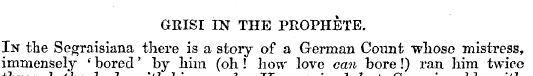 GRISI IN THE PROPHETE. In the Segraisian...