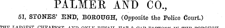 PALMER 51, STONES' END, BOROUGH, (Opposi...