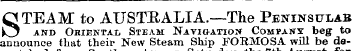 STEAM to AUSTRALIA.—The Peninsulab and O...
