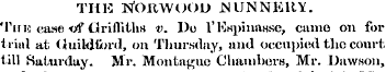 THE NfOItWOOD NUNNERY. Tina case <jf Gri...