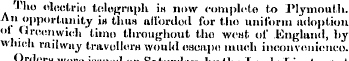 fhe ol<;etrio telegraph is now completo ...