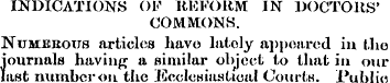 INDICATIONS OF lttiFOUM IN DOCTORS' COMM...