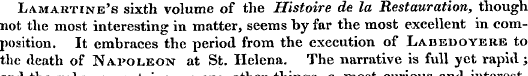Lamartine's sixth volume of the Histoire...