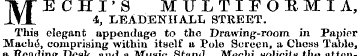 MECHI'S MULTIEORMIA, 4, LEADENHALL STREE...
