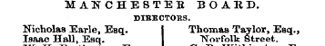 MANCHESTER BOARD. DIBECTOBS. Nicholas Ea...