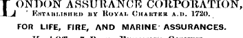 T ONDON ASSURANCE CORPORATION, J ' Kntau...