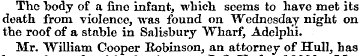 The body of a fine infant, which seems t...