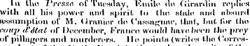 bi tho Prcsac of Tuesday, Emile de Girar...