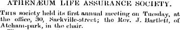 ATUKNjEUM life assurance society. This s...