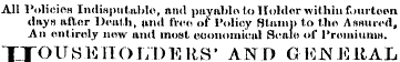 All Policies Indisputable, and payable t...