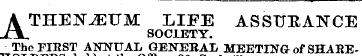 ATHENAEUM LIFE ASSURANCE SOCIETY. The FI...