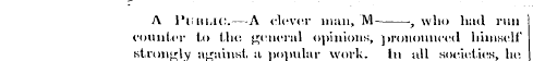 A lMiiuac.—A clever man, M- ¦ , who bad ...
