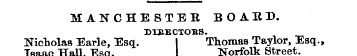 MANCHE STER Nicholas Earle, Esq. Isaac H...