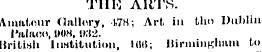 TIIK ARTS. Amateur Gallery, 478; Art in ...