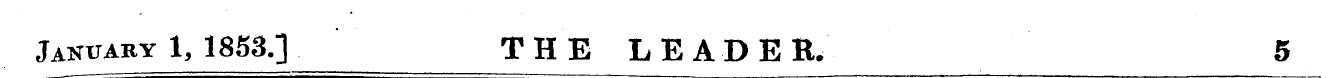 January 1, 1853.] THE LEADER. 5