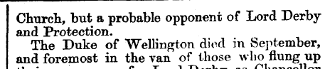 1 Church, but a probable opponent of Lor...