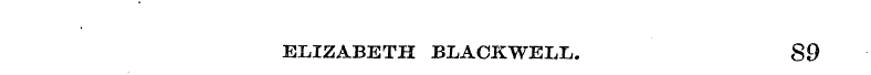 ELIZABETH BLACKWELL. S9