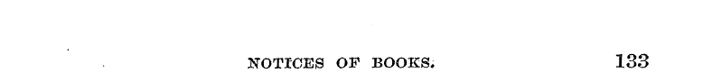 NOTICES OF BOOKS, 133
