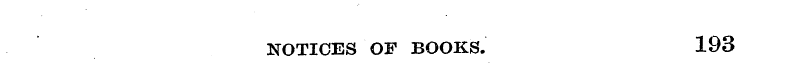 NOTICES OF BOOKS. 193