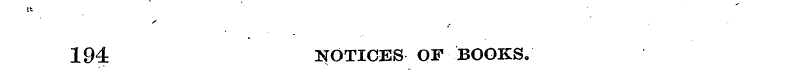 tt . . *- 194 NOTICES OF BOOKS,