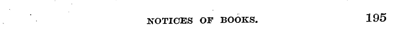 NOTICES OF BOOKS. 195