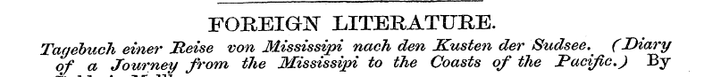 FOREIGN LITERATURE. Tagehuch of a Journe...