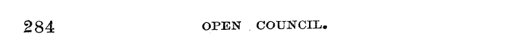 284 OPEN COUNCIL,