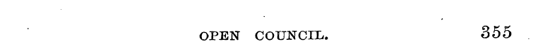 OPEN COUNCIL. 355