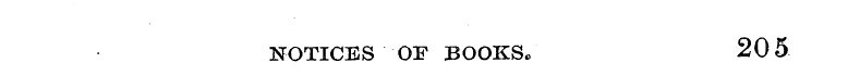 NOTICES OF BOOKS/ 205