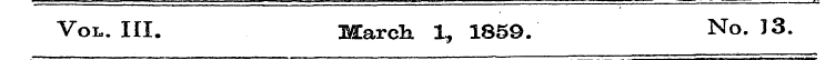 Vox.. HI. March. 1, 1859. No. 13.