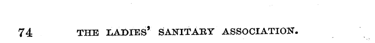 74 the Indies' sanitary association.