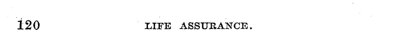 120 LIFE ASSUEANCE.