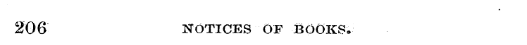 206 NOTICES OF BOOKS-