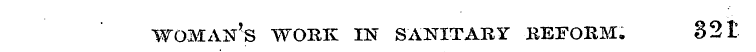 woman's work in sanitary reform, 821