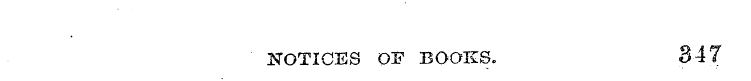 NOTICES OF BOOKS. 847