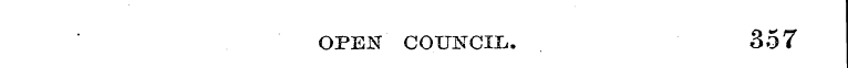 OPEN COUNCIL, 357