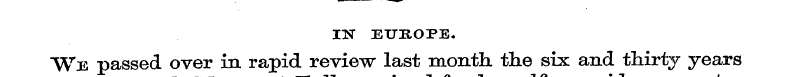 I1ST EUROPE. We passed over in rapid rev...