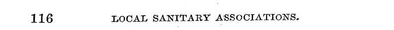 116 LOCAL SANITAKY ASSOCIATIONS-