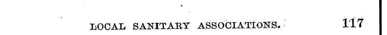liOCAL SANITABY ASSOCIATIONS. 117