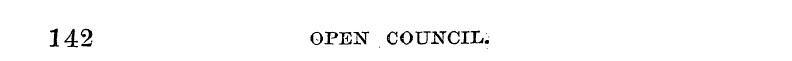 142 OPEN COUNCIL.