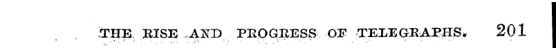 TIIE # ISE -.AISTD PROGRESS OETELEGRAPHS...
