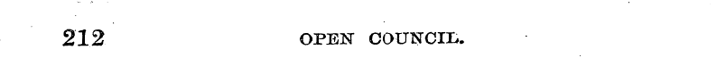 212 OPEN COUNCIL.
