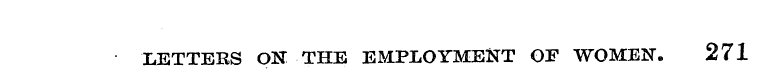 LETTERS ON THE EMPLOYMENT OF WOMEN, 271