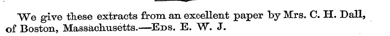 We give these extracts from an excellent...