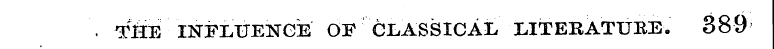 . T&E : INFLUENCE ' OF GLASSICAL LITERAT...