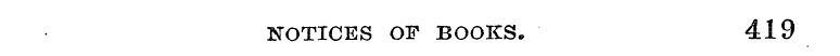 NOTICES OF BOOKS. 419