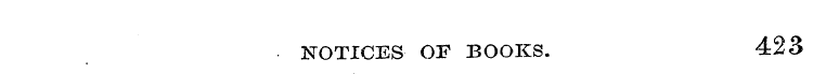 NOTICES OF BOOKS. 423