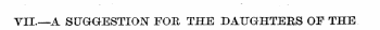 YIL—A SUGGESTION" FOE, THE DAUGHTERS OF ...