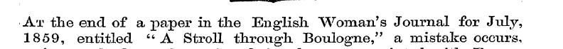 At the end of a paper in the English Wom...
